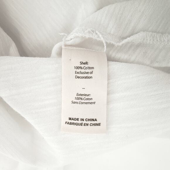 CINQ A SEPT Charm Bella Tee in White S - Picture 7 of 10